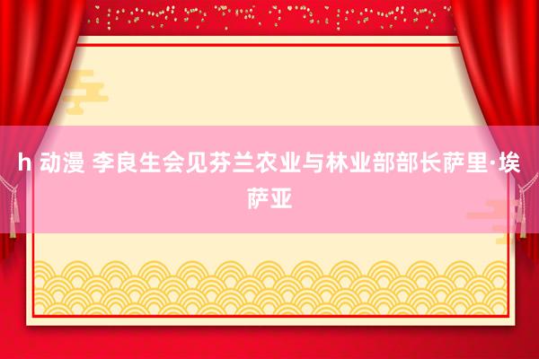 h 动漫 李良生会见芬兰农业与林业部部长萨里·埃萨亚