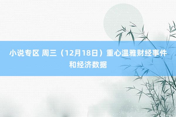 小说专区 周三（12月18日）重心温雅财经事件和经济数据