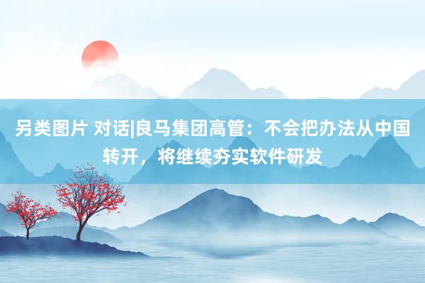 另类图片 对话|良马集团高管：不会把办法从中国转开，将继续夯实软件研发