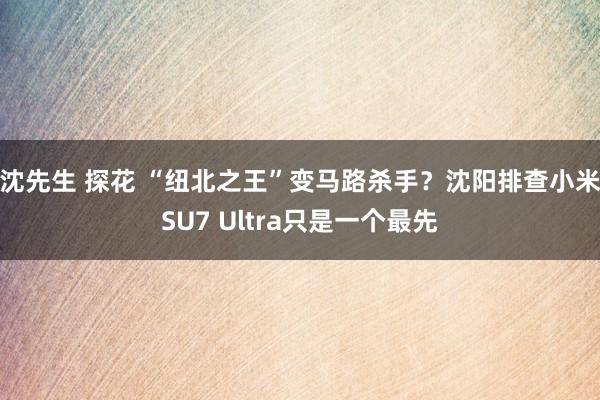 沈先生 探花 “纽北之王”变马路杀手？沈阳排查小米SU7 Ultra只是一个最先