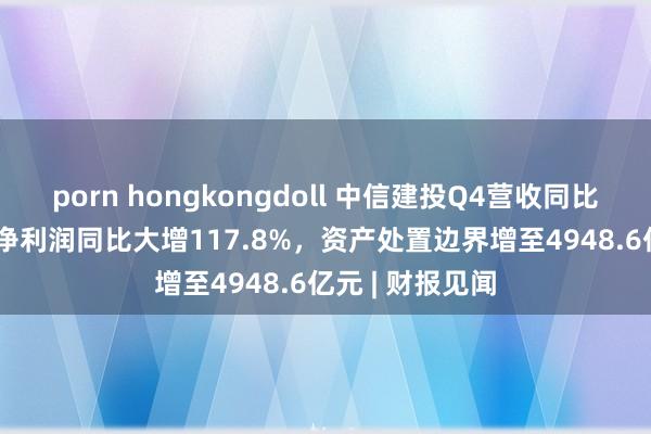 porn hongkongdoll 中信建投Q4营收同比增长40.2%，净利润同比大增117.8%，资产处置边界增至4948.6亿元 | 财报见闻