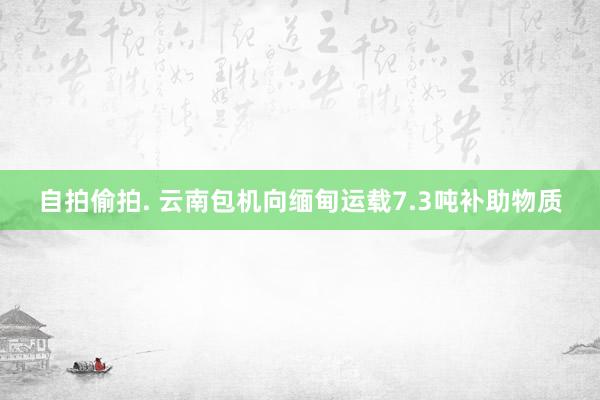 自拍偷拍. 云南包机向缅甸运载7.3吨补助物质