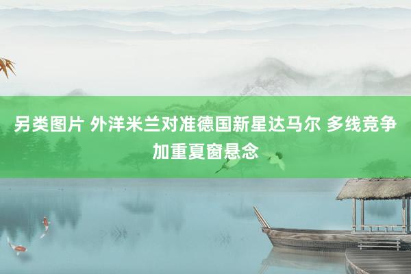 另类图片 外洋米兰对准德国新星达马尔 多线竞争加重夏窗悬念
