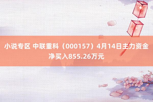 小说专区 中联重科（000157）4月14日主力资金净买入855.26万元